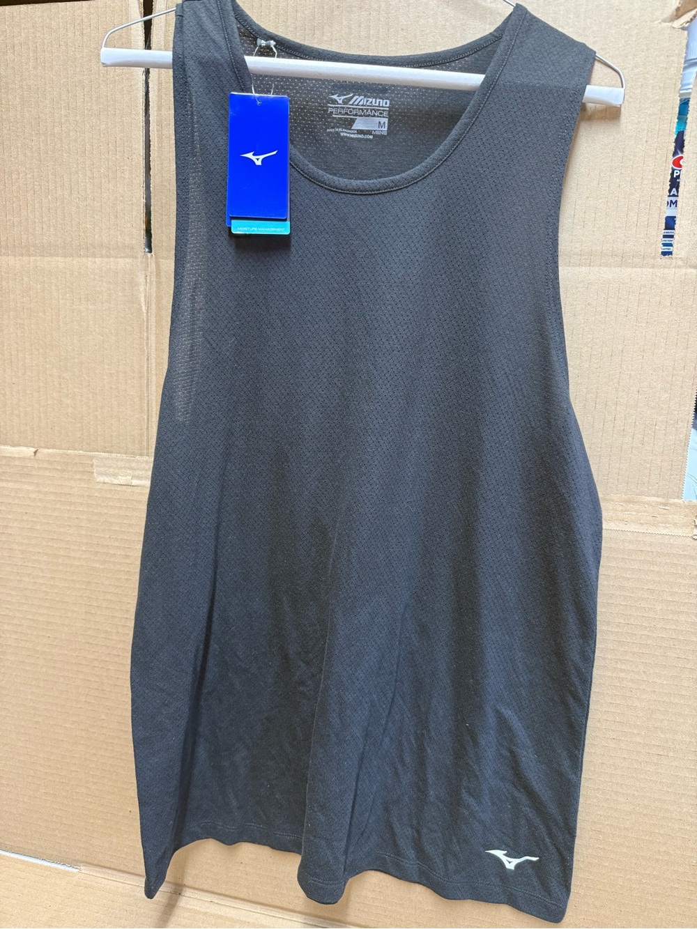 New Mizuno Black Men's Performance Tank Top